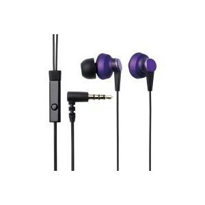 エレコム カナルタイプヘッドホン/iPhone用/マイク付/CCAW/パープル EHP-IPIN300PU