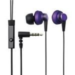 エレコム カナルタイプヘッドホン/iPhone用/マイク付/CCAW/パープル EHP-IPIN300PU