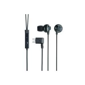 エレコム docomo MEDIAS N-04C用ステレオヘッドホンマイク/カナルタイプ/ブラック EHP-MBIN100BK