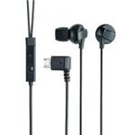 エレコム docomo MEDIAS N-04C用ステレオヘッドホンマイク/カナルタイプ/ブラック EHP-MBIN100BK