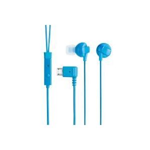 エレコム docomo MEDIAS N-04C用ステレオヘッドホンマイク/カナルタイプ/ブルー EHP-MBIN100BU