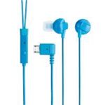 エレコム docomo MEDIAS N-04C用ステレオヘッドホンマイク/カナルタイプ/ブルー EHP-MBIN100BU