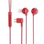 エレコム docomo MEDIAS N-04C用ステレオヘッドホンマイク/カナルタイプ/レッド EHP-MBIN100RD