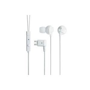 エレコム docomo MEDIAS N-04C用ステレオヘッドホンマイク/カナルタイプ/ホワイト EHP-MBIN100WH
