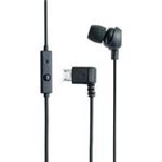 エレコム docomo MEDIAS N-04C用ヘッドホンマイク/カナルタイプ/ブラック EHP-MBIN101BK