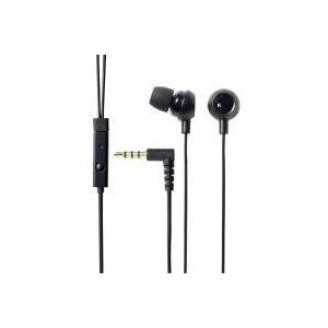 エレコム スマートフォン用ステレオヘッドホンマイク/カナルタイプ/ブラック EHP-SMIN102BK