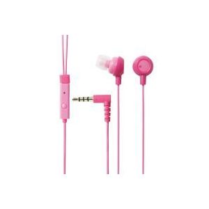 エレコム スマートフォン用ステレオヘッドホンマイク/カナルタイプ/ディープピンク EHP-SMIN102PND
