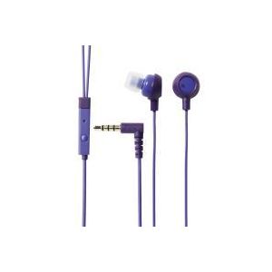 エレコム スマートフォン用ステレオヘッドホンマイク/カナルタイプ/パープル EHP-SMIN102PU
