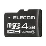エレコム スマートフォン対応microSDHCメモリカード/Class4/4GB MF-MRSDH04GC4S