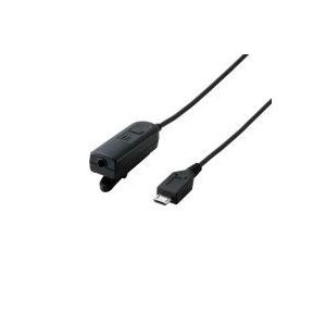 エレコム Micro-USB(オス)オーディオ変換アダプタ/ステレオミニ(メス)/ブラック MPA-MB353MBK