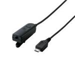エレコム Micro-USB(オス)オーディオ変換アダプタ/ステレオミニ(メス)/ブラック MPA-MB353MBK