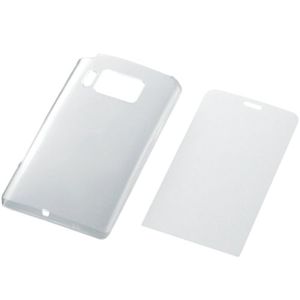 エレコム SoftBank 003P用シェルカバー 液晶保護フィルム付/クリア PS-PA03PVCR