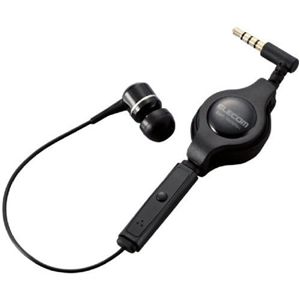 エレコム スマートフォン用ヘッドホンマイク/カナルタイプ/0.9m(ブラック) EHP-SMINR01BK