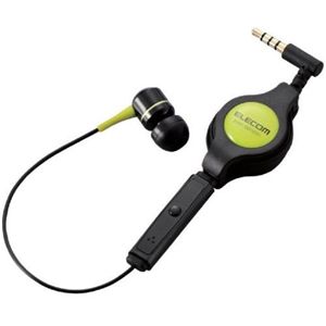 エレコム スマートフォン用ヘッドホンマイク/カナルタイプ/0.9m(グリーン) EHP-SMINR01GN