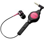 エレコム スマートフォン用ヘッドホンマイク/カナルタイプ/0.9m(ピンク) EHP-SMINR01PN