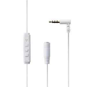 エレコム iPhone/iPad/iPod用マイク付きヘッドホンアダプタ/0.6m/ホワイト MPA-IP353M3WH