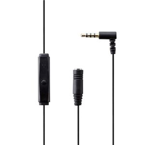エレコム スマートフォン用マイク付きヘッドホンアダプタ/0.6m/ブラック MPA-SM353M1BK