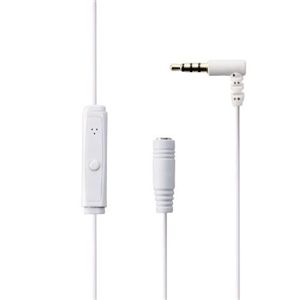 エレコム スマートフォン用マイク付きヘッドホンアダプタ/0.6m/ホワイト MPA-SM353M1WH