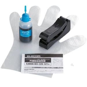 エレコム キヤノン用 詰め替えインク/シアン/詰替5回 THC-321C5N