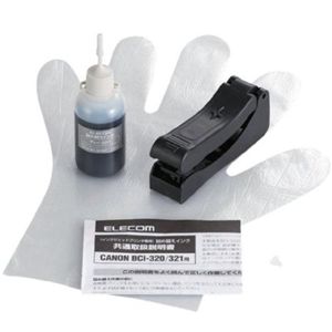 エレコム キヤノン用 詰め替えインク/グレー/詰替5回 THC-321GY5N