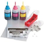 エレコム キヤノン用 詰め替えインク/3色(シアン・マゼンタ・イエロー)/詰替4回 THC-3ECSET4N