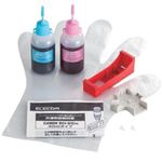 エレコム キヤノン用 詰め替えインク/3色(シアン・マゼンタ・イエロー)/詰替4回 THC-6PSET4N