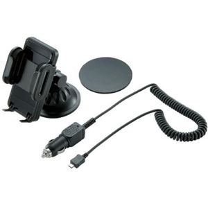 エレコム スマートフォン用車載ホルダー/シガーチャージャー付き MPA-CH001UCBK