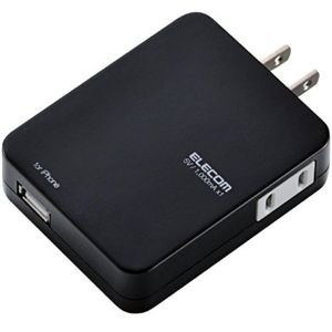 エレコム iPhone用 USB充電ポート付き電源タップ/ブラック T-UH01-11100BK