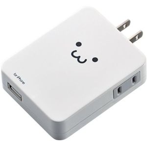 エレコム iPhone用 USB充電ポート付き電源タップ/フェイス T-UH01-11100F1