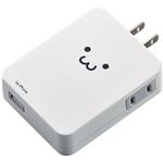 エレコム iPhone用 USB充電ポート付き電源タップ/フェイス T-UH01-11100F1