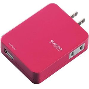 エレコム iPhone用 USB充電ポート付き電源タップ/ピンク T-UH01-11100PN