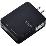 エレコム iPhone/スマートフォン用USB充電ポート付きタップ/ブラック T-UHS01-12200BK