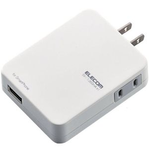 エレコム スマートフォン用USB充電ポート付きタップ/ホワイト T-US01-11100WH