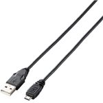 エレコム スマートフォン用充電/データ転送/Micro-USB(A-MicroB)ケーブル/1.5m U2C-AMB15BK