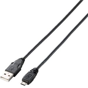 エレコム スマートフォン用充電/データ転送/Micro-USB(A-MicroB)ケーブル/2m U2C-AMB20BK