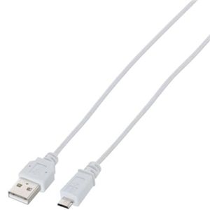 エレコム スマートフォン用充電/データ転送/極細/Micro-USB(A-MicroB)ケーブル/ホワイト/1.5m U2C-AMBX15WH