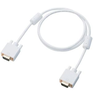 エレコム Mac向けD-Sub15ピン(ミニ)ケーブル/スリムタイプ/1.0m/ホワイト CAC-AP10WH