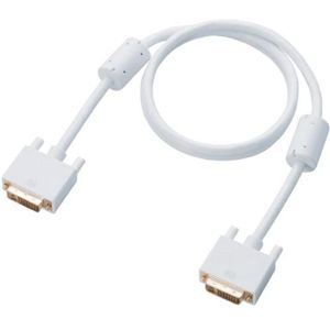 エレコム Mac向けDVI-Dデュアルリンクケーブル/ノーマルタイプ/1.0m/ホワイト CAC-APDVDL10WH