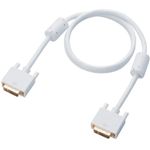 エレコム Mac向けDVI-Dデュアルリンクケーブル/ノーマルタイプ/1.0m/ホワイト CAC-APDVDL10WH