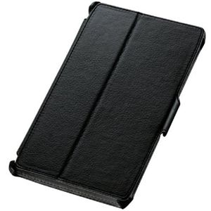 エレコム ICONIA TAB A100用 レザーカバー(スタンドタイプ) ブラック TB-ACA100PLFBK