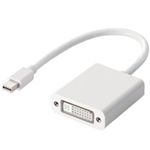 エレコム Mini DisplayPort-DVI変換アダプタ/ホワイト AD-MDPDVIWH