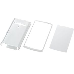 エレコム au REGZA Phone IS11T用 シェルカバー/液晶保護フィルム付き/クリア PA-TS11PVCR