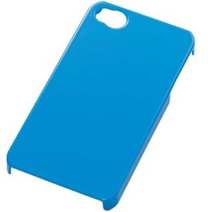 エレコム iPhone 4S用シェルカバー(液晶保護フィルム付)/ブルー PS-A11PVBU