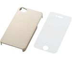 エレコム iPhone 4S用シェルカバー(液晶保護フィルム付)/ゴールド PS-A11PVGD