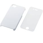 エレコム iPhone 4S用シェルカバー(液晶保護フィルム付)/ホワイト PS-A11PVWH