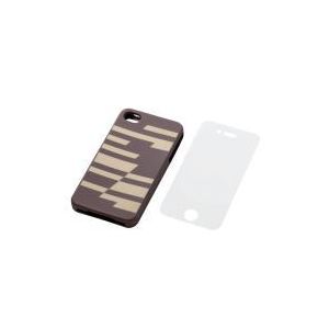 エレコム iPhone用 シリコンケース/液晶保護フィルム付き PS-A11SCT4