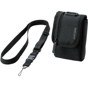 エレコム 首ひも付デジタルカメラケース/ブラック DGB-056BK