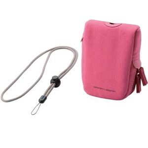 エレコム 首ひも付デジタルカメラケース/ピンク DGB-057PN