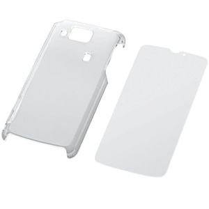 エレコム au AQUOS PHONE IS13SH用シェルカバー/液晶保護フィルム付き/クリア PA-SH13PVCR