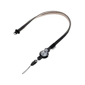 エレコム スマートフォン用「のびぃ?るストラップ」ブラック MPA-ST01BK